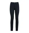 Paige Denim Bombshell Lana High-rise Ankle Ultra Skinny Jean In Black