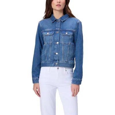 Paige Mari Denim Trucker Jacket In Blue