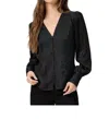 PAIGE MARIELLE JACQUARD TOP IN BLACK