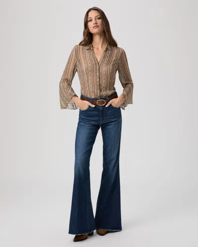 Paige Marlow 32 Inch Flare Jean In Blue