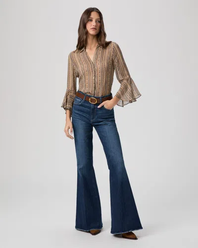 Paige Marlow Flare Jean In Blue