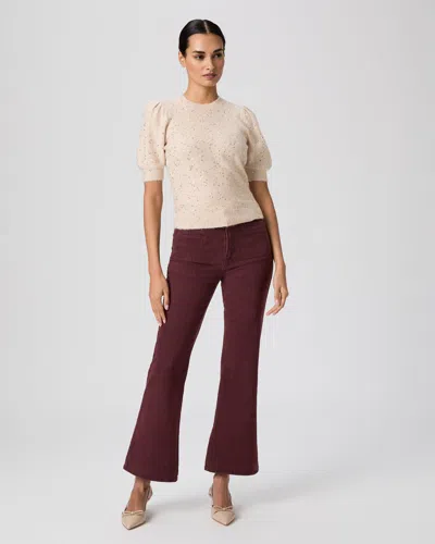 Paige Marlow Skimmer Flare Jean In Brown