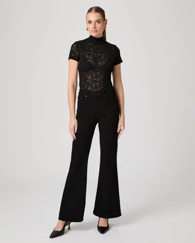 Paige Marlow Skimmer Flare Jean In Black