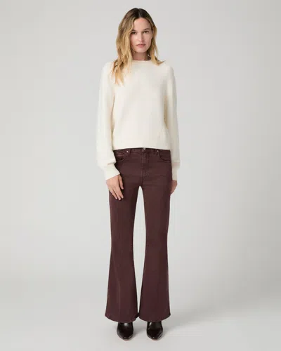 Paige Marlow Skimmer Flare Jean In Vintage Wild Mulberry