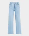 Paige Marlow Skimmer Flare Jeans With Welt Stitch Pockets