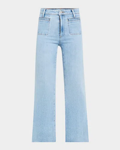 Paige Marlow Skimmer Flare Jeans With Welt Stitch Pockets