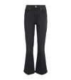 Paige Marlow High Waist Skimmer Flare Jeans In Black