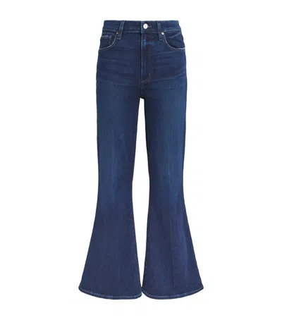 Paige Marlow Skimmer Flared Jeans In Blue