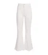 Paige Marlow High Waist Ankle Skimmer Flare Jeans In White