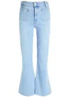 Paige Marlow Skimmer Flare Jean In Jaunt In Blue
