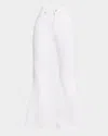 Paige Marlow High Waist Ankle Skimmer Flare Jeans In Crisp White