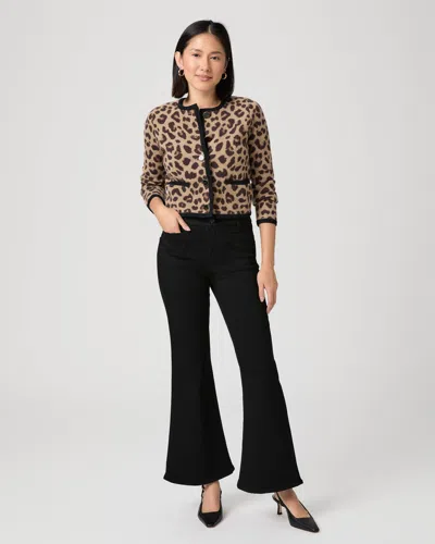 Paige Marlow Skimmer Petite Flare Jean In Black