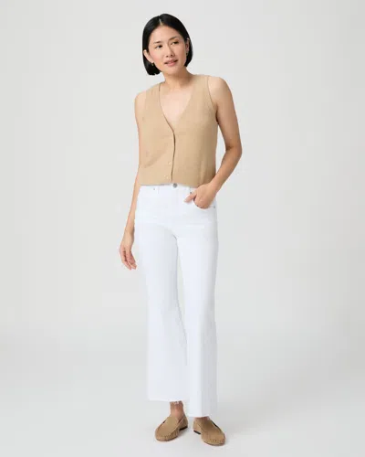 Paige Marlow Skimmer Petite Flare Jean In White