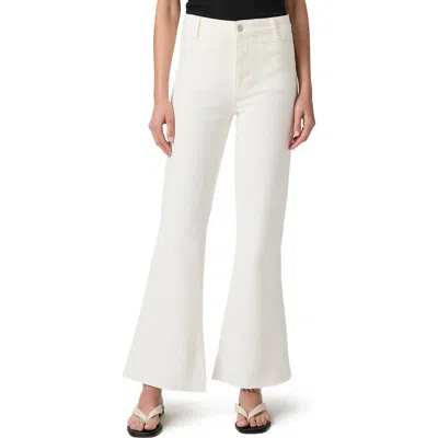 Paige Marlow Skimmer Wide Leg Jeans In White