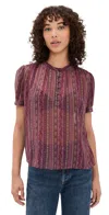 Paige Marsala Blouse Deep Mauve Multi