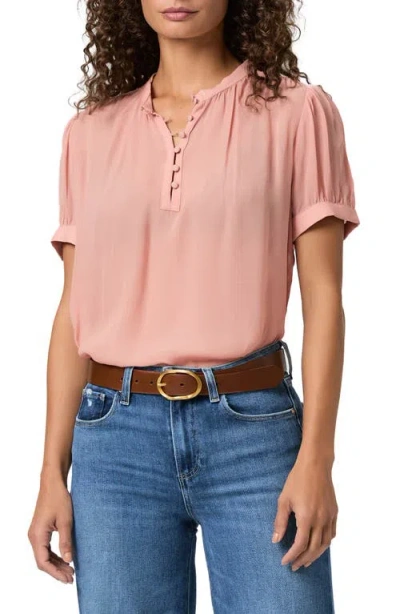 Paige Marsala Woven Shirt In Pink