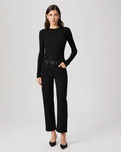 Paige Mason Ankle Straight Jean In Black