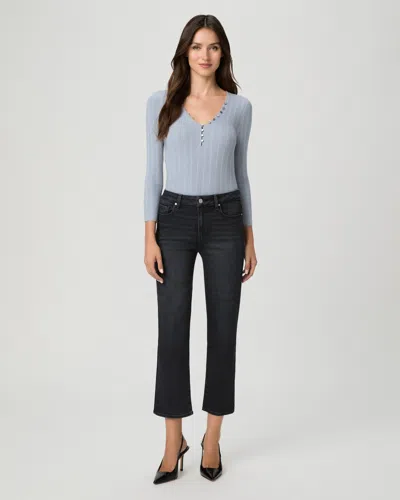 Paige Mason Ankle Straight Jean In Black