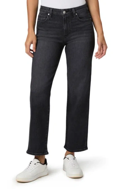 Paige Mason Ankle Straight Leg Jeans In Black