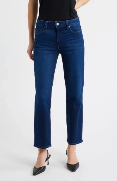 Paige Mason Ankle Straight Leg Jeans In Blue