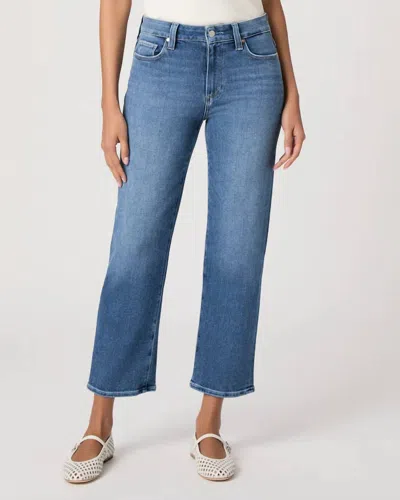 Paige Mason Ankle Straight Leg Jeans In Monaco Mist In Blue