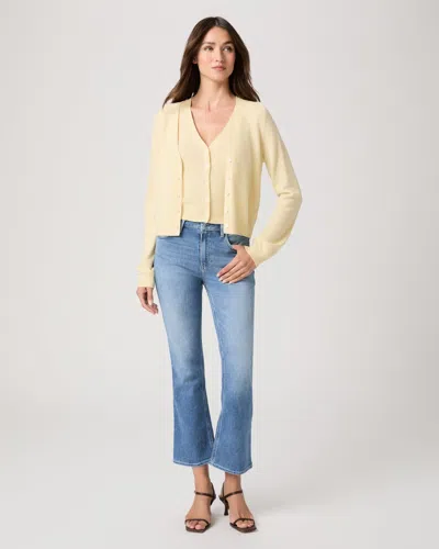 Paige Mason Crop Bootcut Jean In Blue