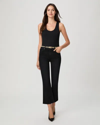 Paige Mason Crop Bootcut Jean In Black
