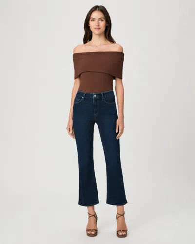 Paige Mason Crop Bootcut Jean In Blue