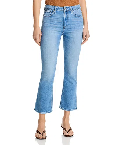 Paige Mason Crop Bootcut Jeans In Cinerama In Multi