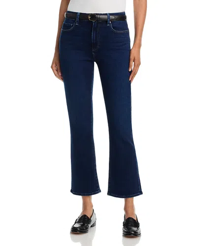 Paige Mason High Rise Cropped Bootcut Jeans In Amagansett In Blue