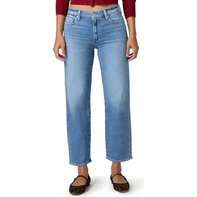 Paige Mason High Waist Ankle Wide Leg Jeans In Blue