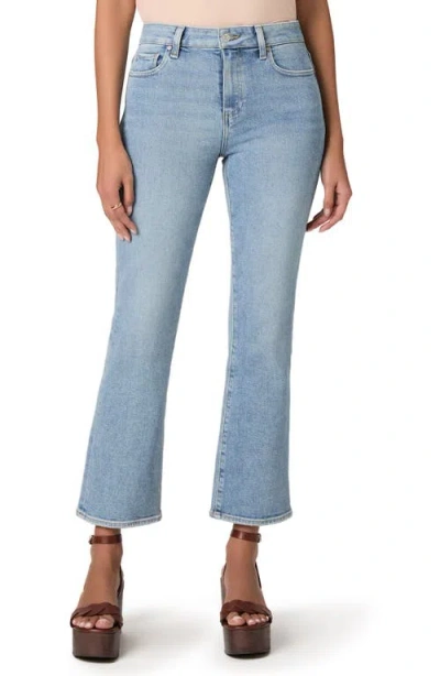 Paige Mason Mid Rise Crop Bootcut Jeans In Blue