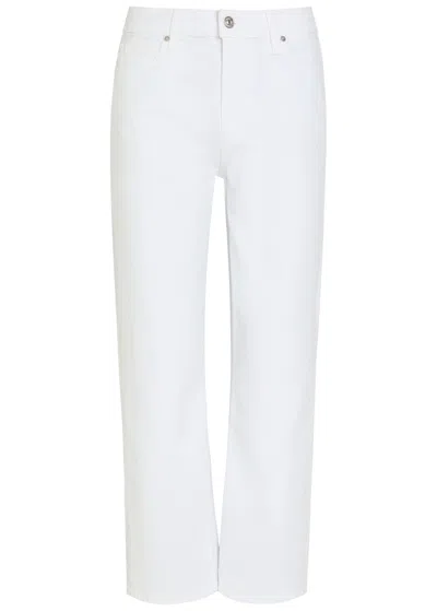 Paige Mason Straight-leg Stretch-denim Jeans In White