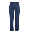 Paige Mayslie Ankle Straight Jeans In Blue