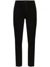 Paige Mayslie Transcend Black Stretch-denim Trousers In Black