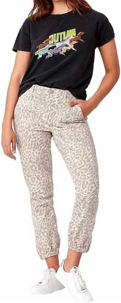 Paige Mayslie Jogger Pants In Tortoise Shell Cheetah In Neutral