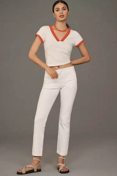 Paige Mayslie Mid-rise Straight-leg Jeans