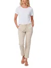 Paige Mayslie Straight Ankle Jean In Vintage Warm Sand In White