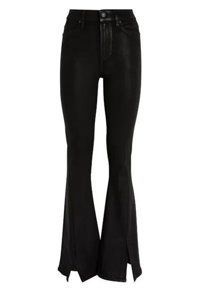 Paige Mayslie Straight Ankle Jeans In Black