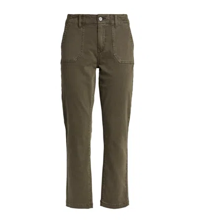 Paige Mayslie Straight Jeans In Green
