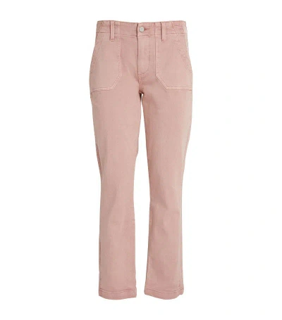 Paige Mayslie Straight Jeans In Pink