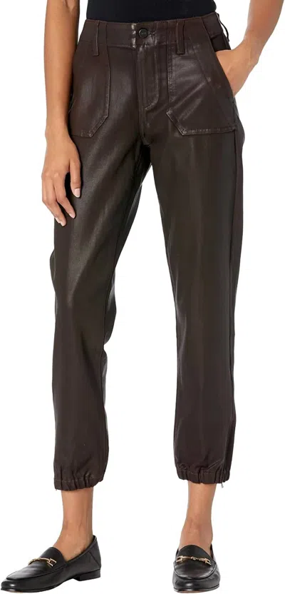 Paige Mayslie Weekender Jogger In Chicory Coffee Luxe Coating In Brown