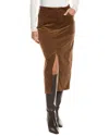 Paige Meadow Midi Skirt In Brown