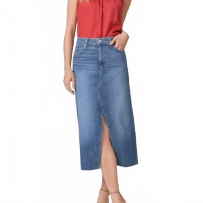 PAIGE MEADOW MIDI SKIRT IN BLUE