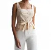 Paige Melbye Top In Antique Paper In Beige