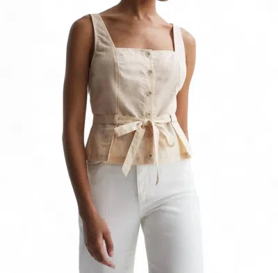 Paige Melbye Top In Antique Paper In Beige
