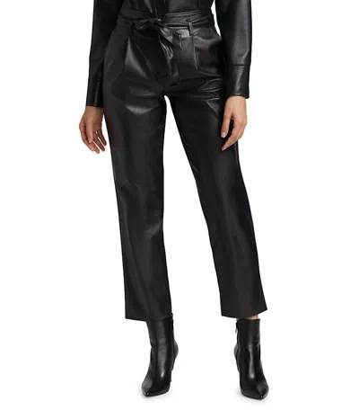 Paige Melila Leather Pant In Black