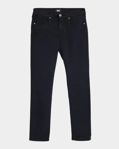 Paige Men & Apos;s Lennox Straight Leg Slim Five-pocket Pants In Black