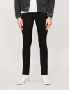 Paige Mens Black Shadow Lennox Slim-fit Skinny Stretch-denim Jeans In Black Shadow
