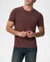 Paige Cash Crew Neck T-shirt In Md Brdeaux